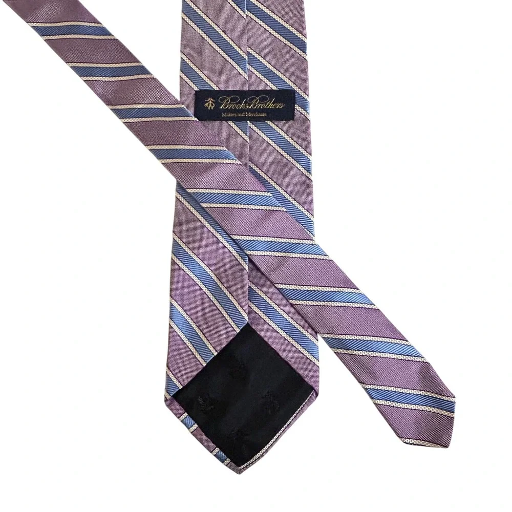 Brooks Brothers Silk Tie Lot – Made‎ in USA, Woven in Italy, 3.5